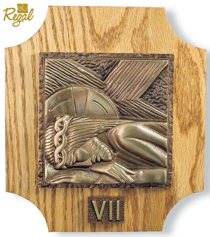 Christ Cathedral Stations of the Cross on Oak Panels – Set of 14