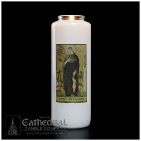 St. Peregrine Candle - Sacred Image Collection