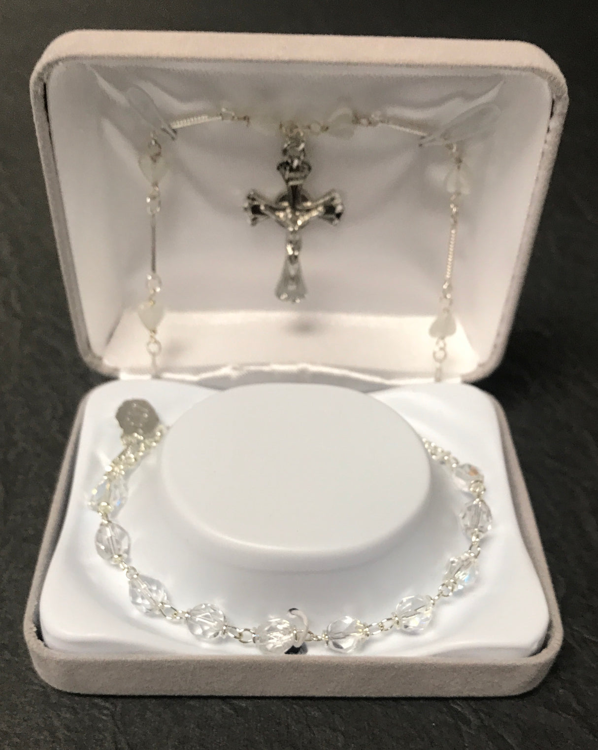 6mm Crystal AB FC Bracelet w/ Necklace - GIFT BOXED | Malhame