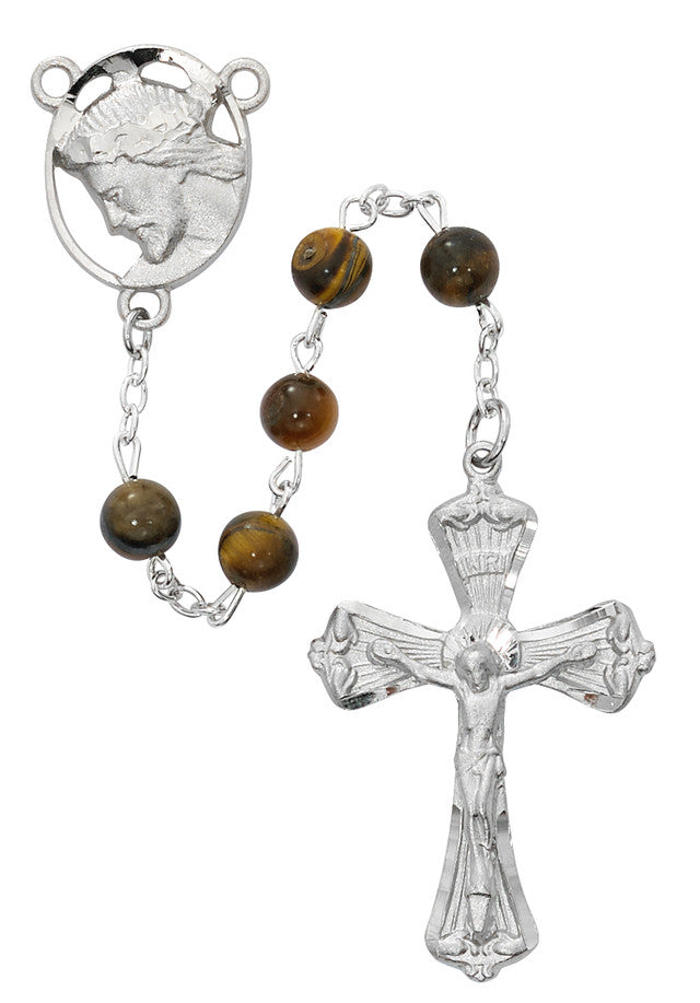 Genuine Tiger Eye Rosary | R754F