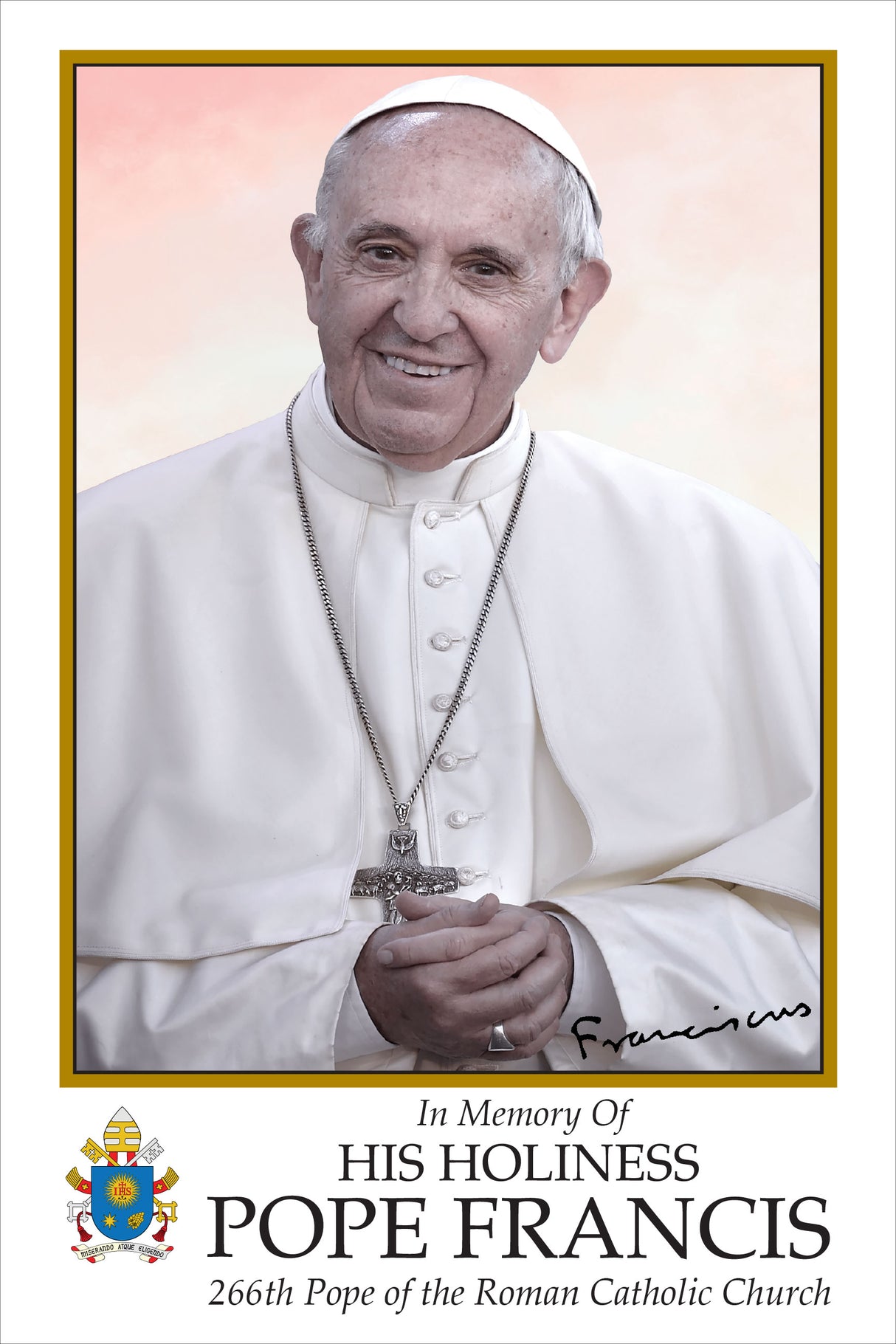 Pope Francis Prayer Cards