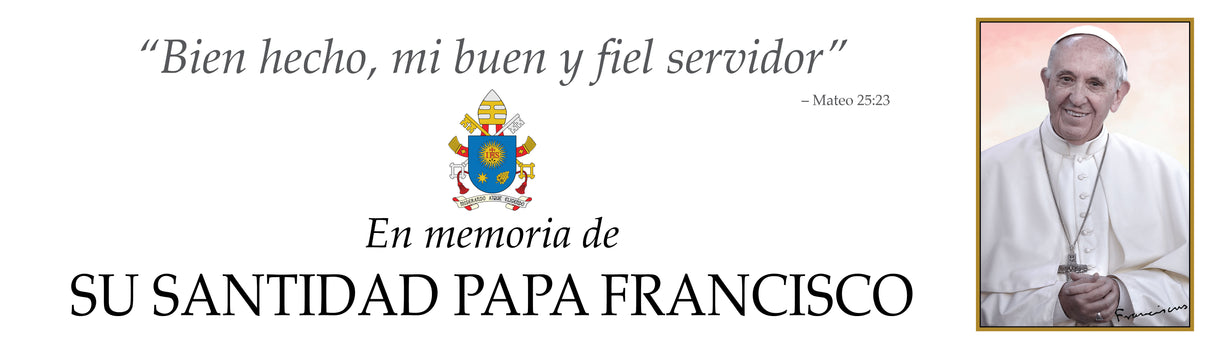 Pope Francis Prayer Cards