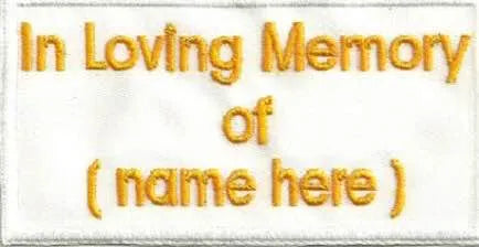 Memorial Label