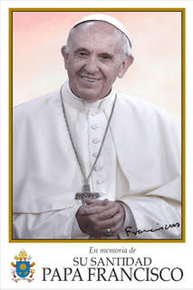Pope Francis Easel Print