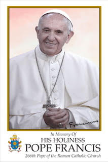 Pope Francis Easel Print
