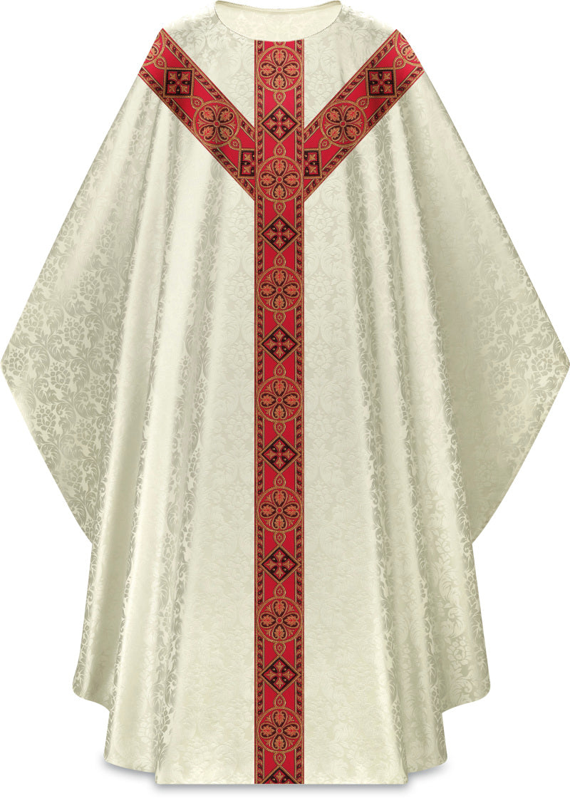 Slabbinck - Duomo Chasuble with Beautiful Woven Galoon - Slabbinck - Chiarelli's Religious Goods & Church Supply