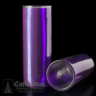 Inserta | Lite Reusable Globe | 5-6-7 Day | All Colors - Cathedral Candle - Chiarelli's Religious Goods & Church Supply