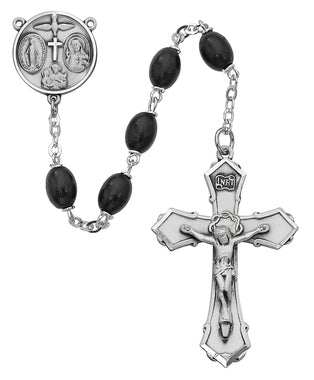 Wood Rosary, Oval Center - 6x8mm - McVan - Chiarelli's Religious Goods & Church Supply