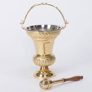 Holy Water Bucket w/ Sprinkler - H-302  | Adrian Hamers