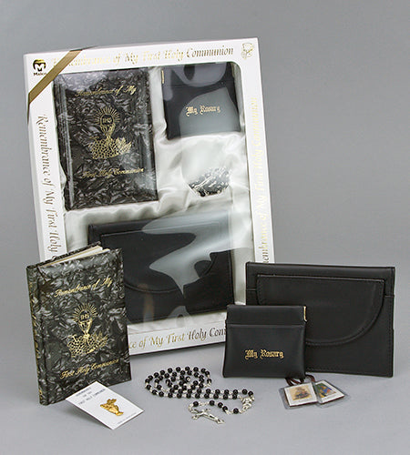 Pearl Marian Children's Mass Book First Communion Gift Deluxe Purse Set | Malhame