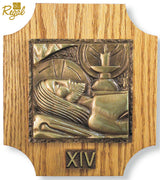 Christ Cathedral Stations of the Cross on Oak Panels – Set of 14