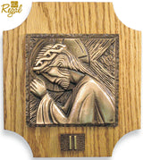 Christ Cathedral Stations of the Cross on Oak Panels – Set of 14