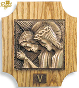 Christ Cathedral Stations of the Cross on Oak Panels – Set of 14