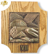 Christ Cathedral Stations of the Cross on Oak Panels – Set of 14