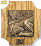 Christ Cathedral Stations of the Cross on Oak Panels – Set of 14