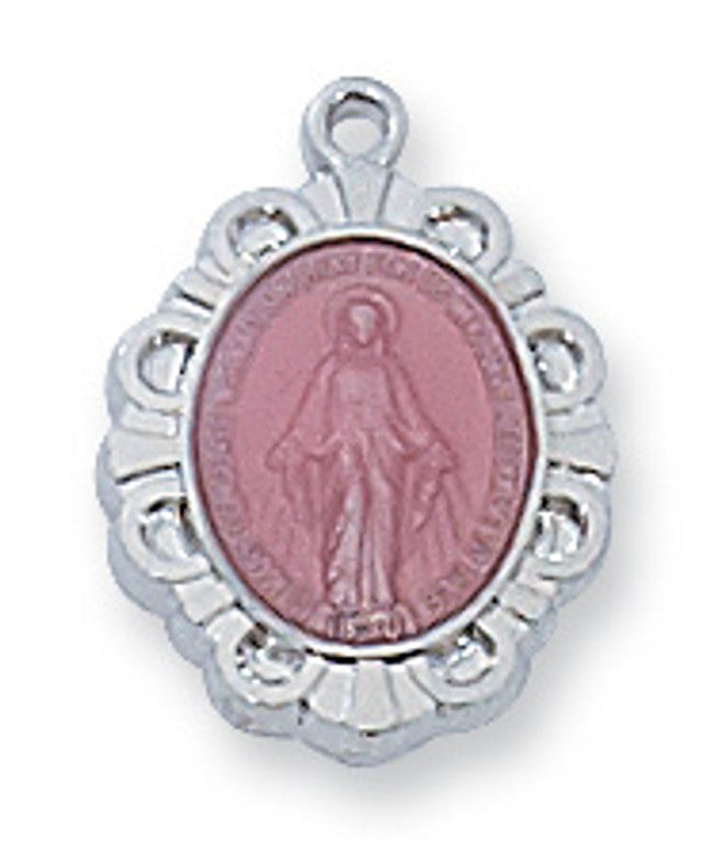 SS PINK MIRAC 16 CHAIN & BOX" - L595P