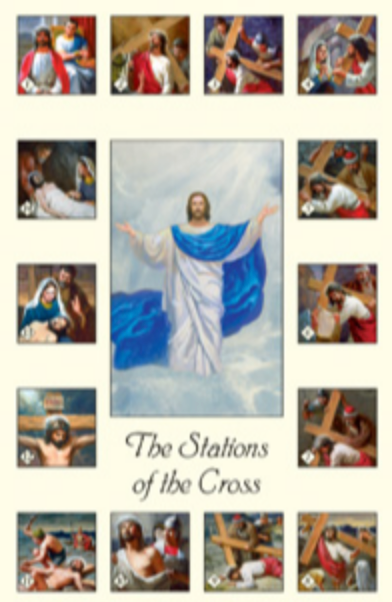Stations of the Cross Holy Card