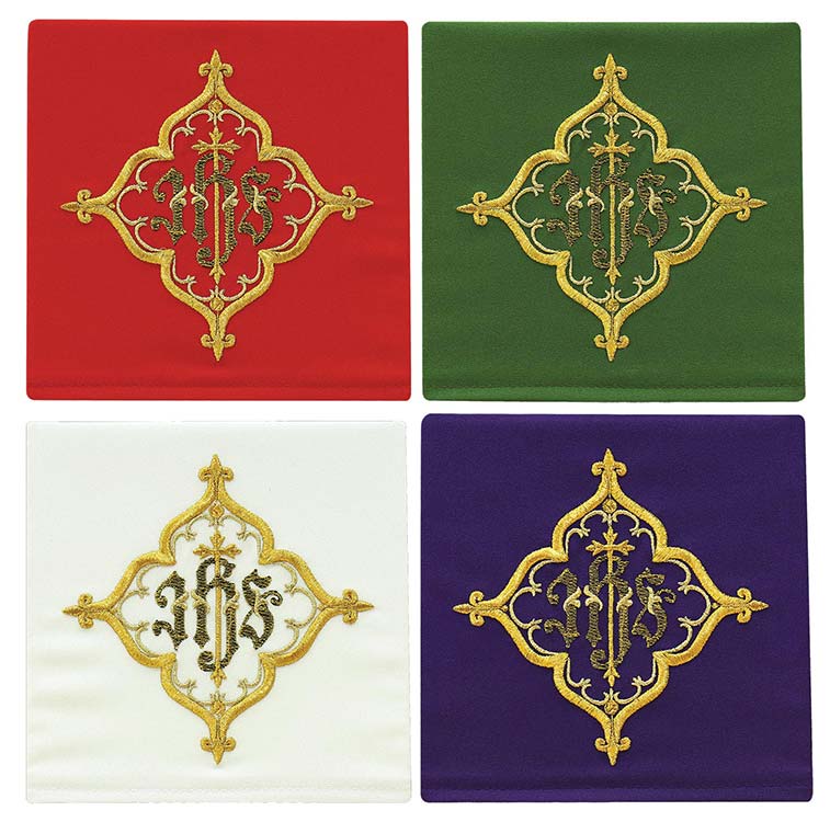 Alba - Damask Chalice Pall w/ IHS | 11-170