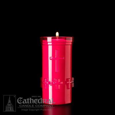 5-Day Devotiona-Lites (Plastic Offering Candle) - Cathedral Candle - Chiarelli's Religious Goods & Church Supply