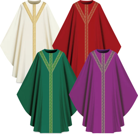 Slabbinck - Assisi Chasuble w/ Stole - Slabbinck - Chiarelli's Religious Goods & Church Supply