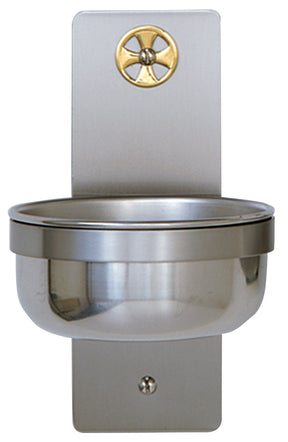 Holy Water Font - Stainless Steel - K349B - Koleys - Chiarelli's Religious Goods & Church Supply