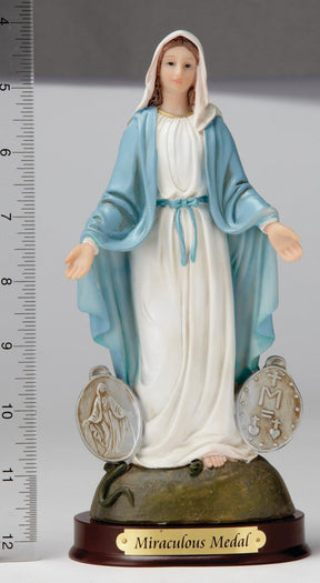 8" Miraculous Medal - Hand Painted - Religious Art - Chiarelli's Religious Goods & Church Supply