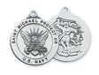 St. Michael Service - Sterling Silver - 24" Chain and Deluxe Gift Box - McVan - Chiarelli's Religious Goods & Church Supply