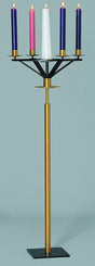 Advent Wreath w. Paschal Candle Stand - Z3915 - Zieglers - Chiarelli's Religious Goods & Church Supply