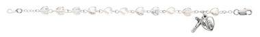 6 1/2" Crystal Heart Bracelet - McVan - Chiarelli's Religious Goods & Church Supply