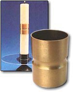 Brass Candle Extenders - Zieglers - Chiarelli's Religious Goods & Church Supply