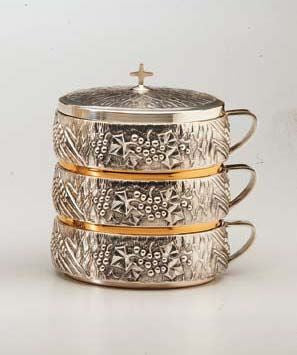 Stacking Ciboria FULL SET - M4012 - - Zieglers - Chiarelli's Religious Goods & Church Supply