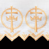 100% Pure Linen Embroidered Altar Linens | All Styles
