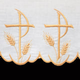 100% Pure Linen Embroidered Altar Linens | All Styles