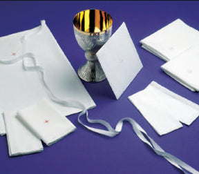 Mass Linens - Embroidered Red Cross - AB71L - Abbey Brand - Chiarelli's Religious Goods & Church Supply